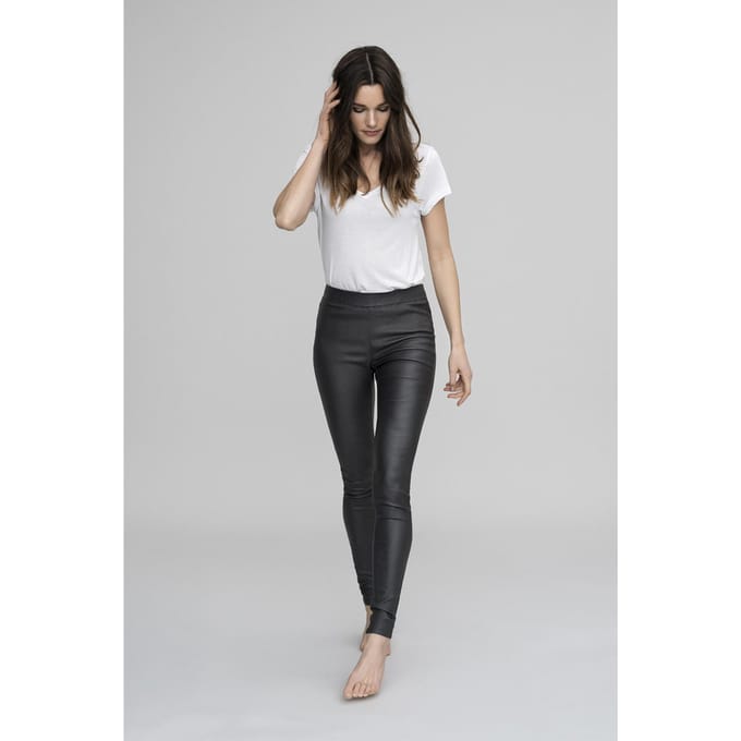 Kaffe Broek Ada Coated Jeggings 10501626 50600 Black Deep Dames Maat - W40
