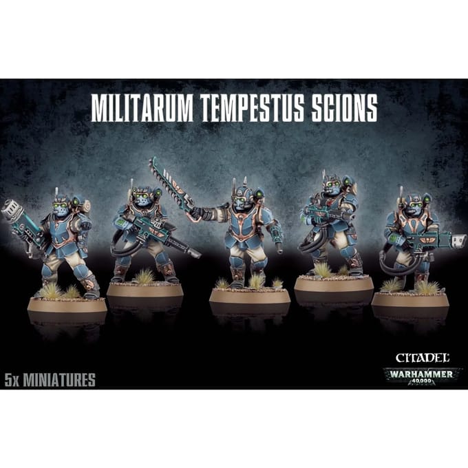 Beeldje Games Workshop Warhammer 40k - Astra Militarum Tempestus Scions Squad / Scions Squad