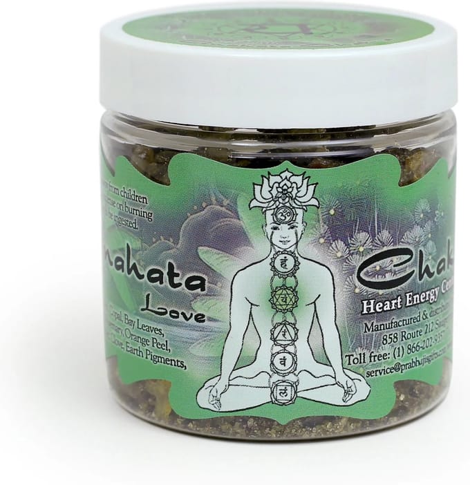 Wierookhars 'Chakra', Anahata, 4e chakra, Prabhuji's Gifts, 68 gram
