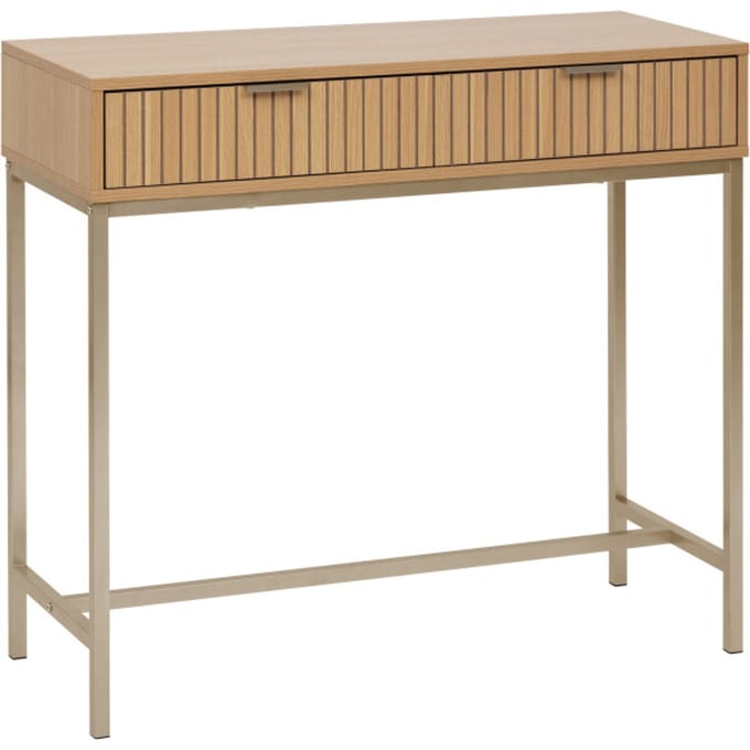 5five® Sidetable Tasso / Consoletafel met dubbele Laden - Bruin