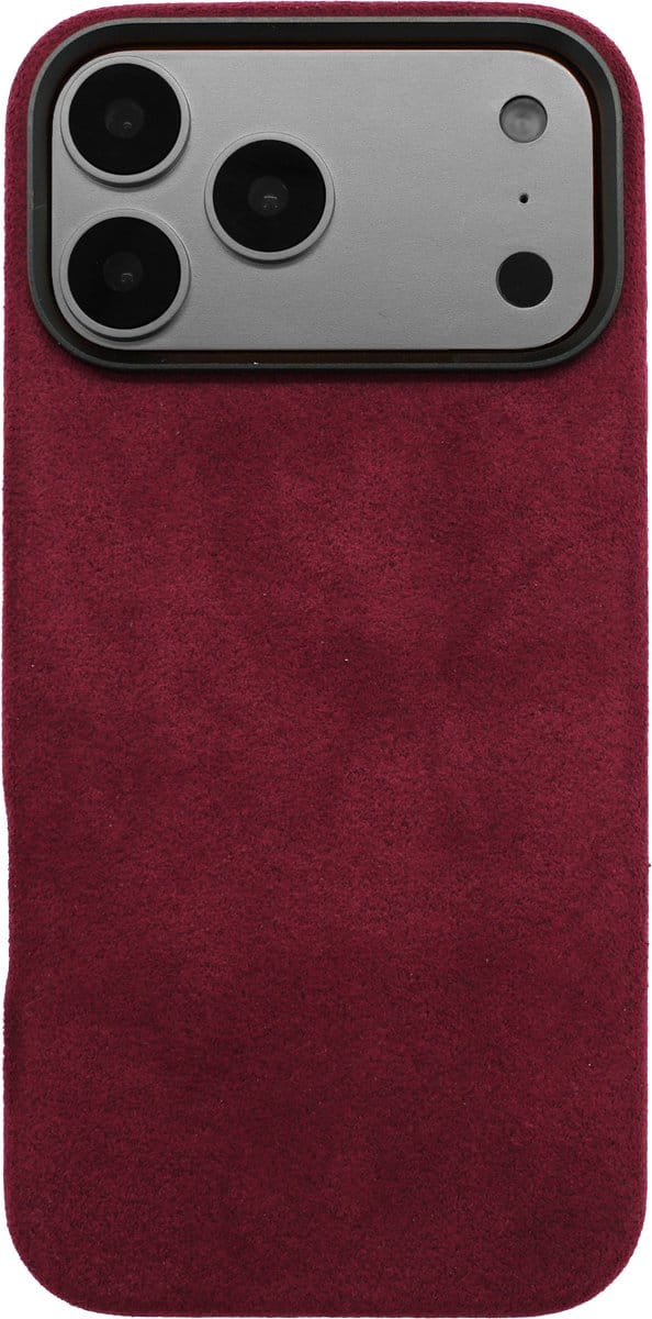 iPhone 17 Pro Max - Alcantara Case | Ruby Red