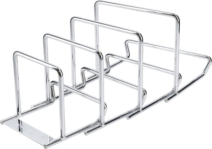 KitchenCraft MasterClass Smart Space Uitklapbaar Pannenrek / Houder voor Steelpandeksels - ‎15,5 x 12,1 x 12 Centimeter