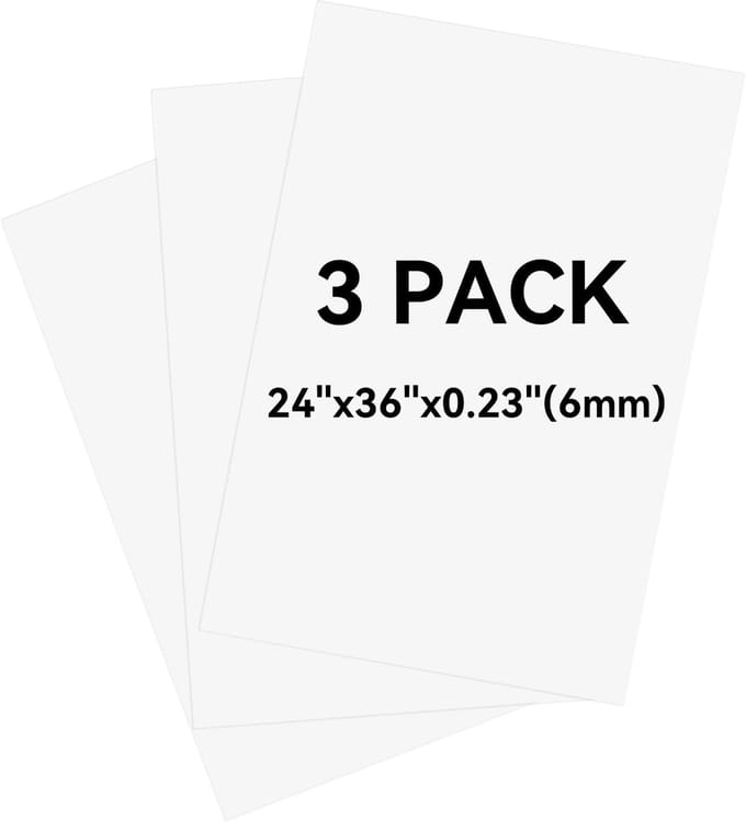 Schuimplaat - Foamboard Platen - Presentaties Knutselen - Lichtgewicht Stevig - 60x91 cm 6 mm - Wit