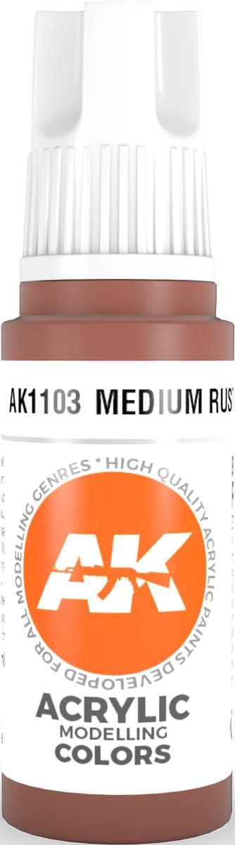 Medium Rust Acrylic Modelling Color - 17ml - AK-11103