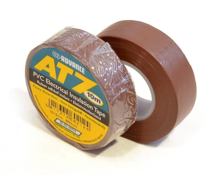 Advance AT7 PVC tape 19mm x 10m Bruin