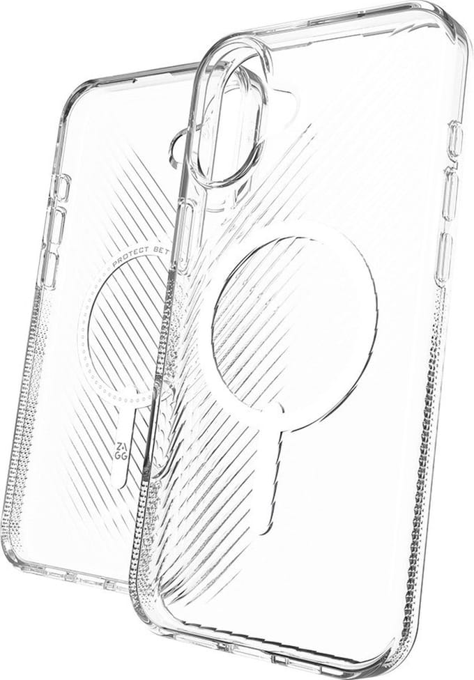 ZAGG - Luxe Snap Mag geschikt voor iPhone 16 Plus Hoesje - transparant