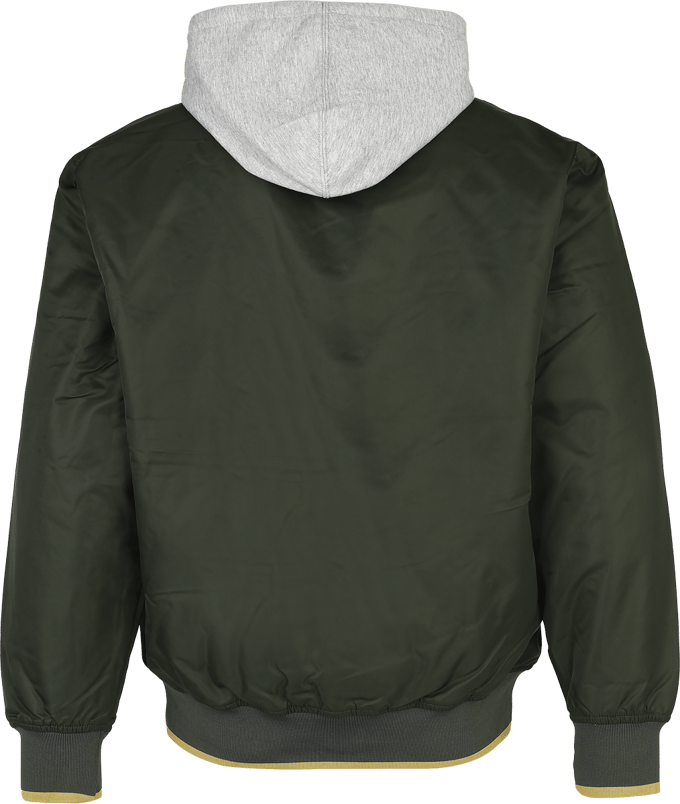 Vans Tussenseizoensjas - Scripted Vans Hooded Baseball Jacket - S tot XXL - voor Mannen - groen