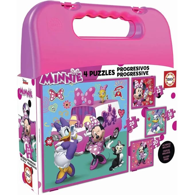 12-16-20-25 stukjes progressieve puzzel Disney Minnie