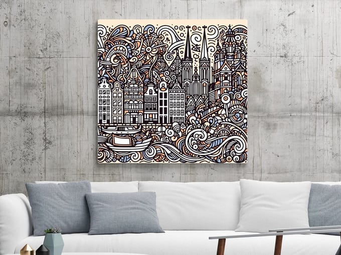 Kunstprint | Wanddecoratie | Dibond | 60 × 60 cm