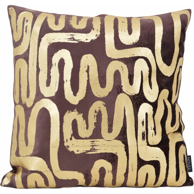 NOVÉE Sierkussen naja marron | 45 x 45 cm | velvet/viscose