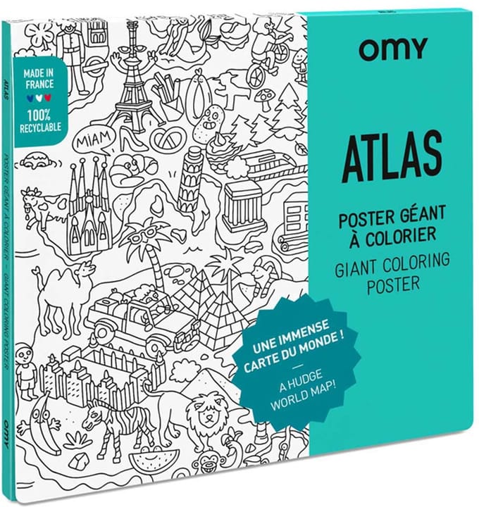 Coloring Poster Atlas 100 X 70