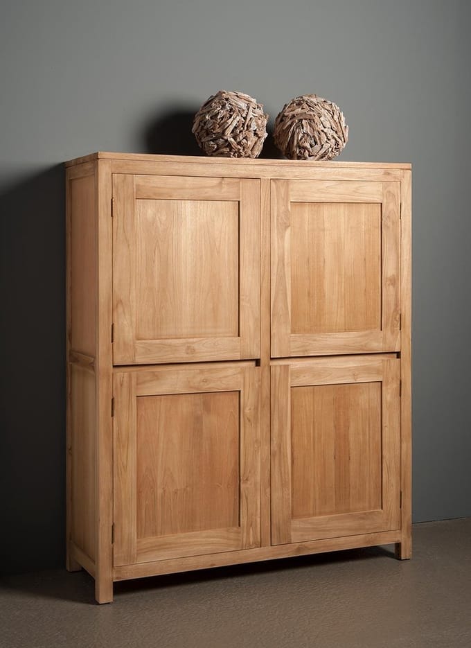 Tower Living - Corona opbergkast - 130 cm - bruin