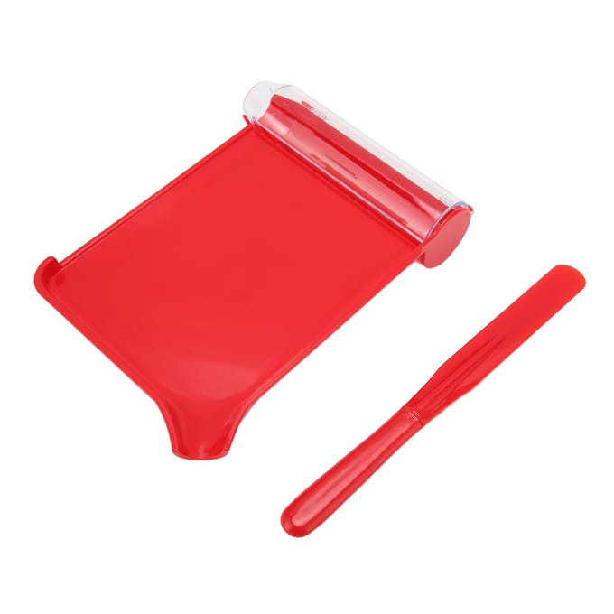 Rechtshandige Pillentelbak met Spatel Professionele Thuis Plastic Capsule Pillentelbak red