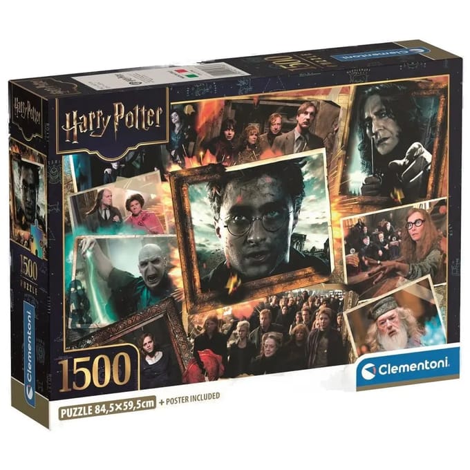 Clementoni - Puzzel - 1500 Stukjes - Harry Potter Compact Box - High Quality Collection