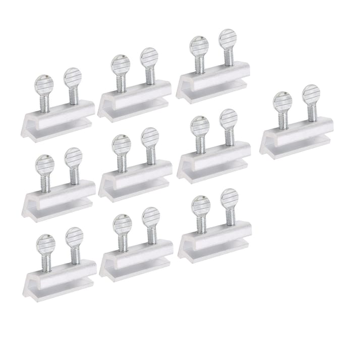 10 stuks schuifraamslot verstelbare verticale horizontale schuifslotset voor veiligheid white