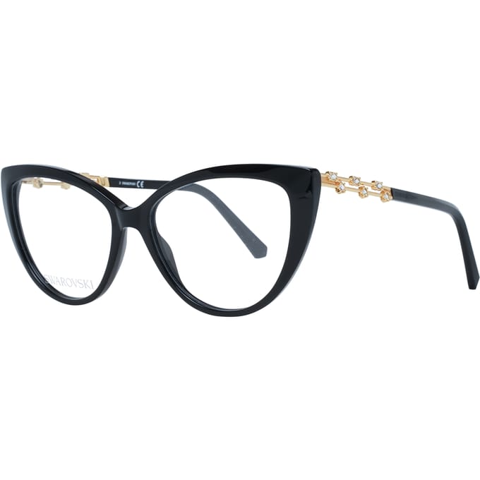 Swarovski Elegante Zwarte Cat Eye Designer Bril
