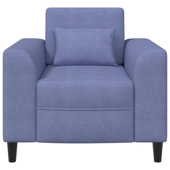 vidaXL - Fauteuil - Jeans - Blauw - Stof