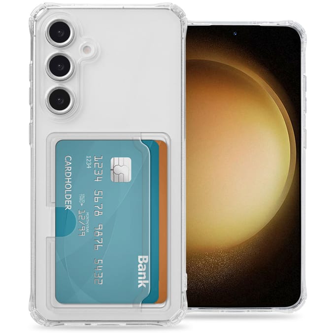 imoshion Softcase Backcover met pasjeshouder voor de Samsung Galaxy S24 FE - Transparant