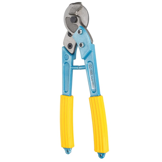 Kabelschaar Lange Arm Hoog Koolstofstaal Aluminiumlegering Geïsoleerd Handgereedschap 100mm2 blue