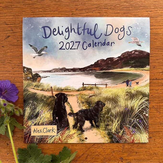 Alex Clark Calender 2027 Delightful Dogs ~ Kalender 2027 Honden