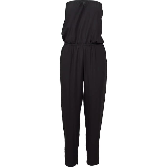 Urban Classics - Viscose Bandeau Jumpsuit - S - Zwart