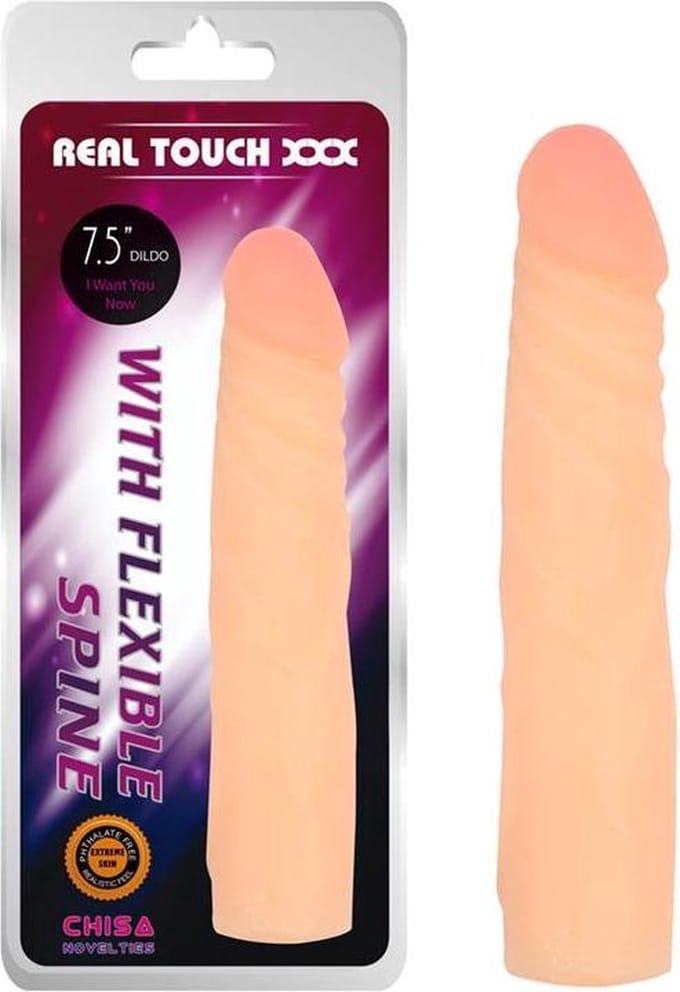 Chisa - Buigbare Cyberskin Dildo - 17 cm - Lichte Huidskleur