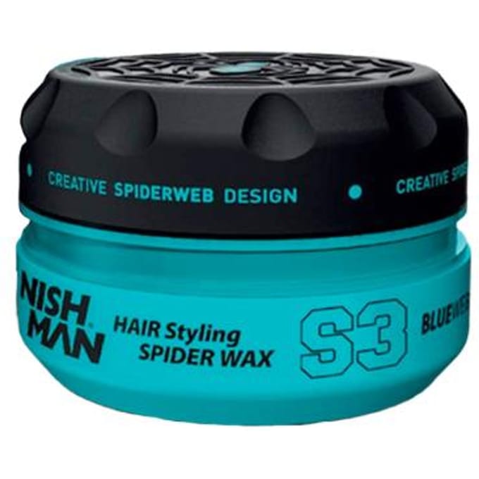 Nishman Aqua Spider Wax S3 Toile Bleue Cire Pour Cheveux 150Ml