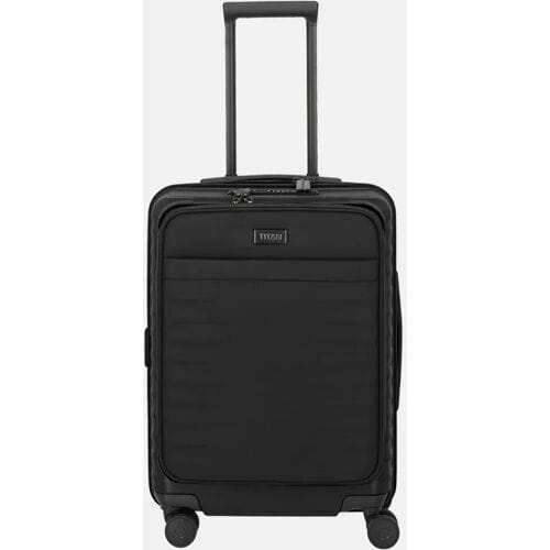 Titan Upgrade handbagage koffer frontpocket 55 cm nightshade black
