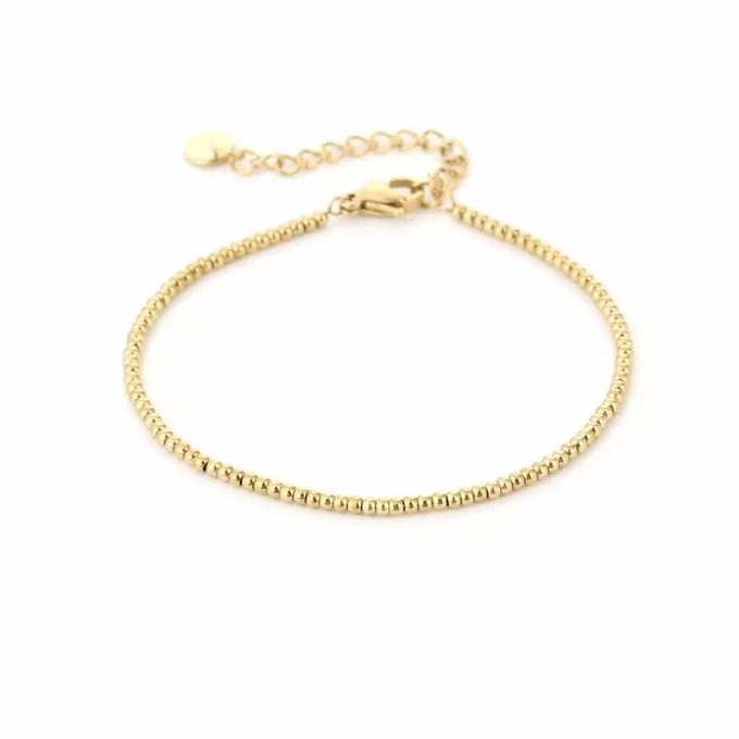 Bijoutheek Armband (Sieraad) Mini balletjes Goud