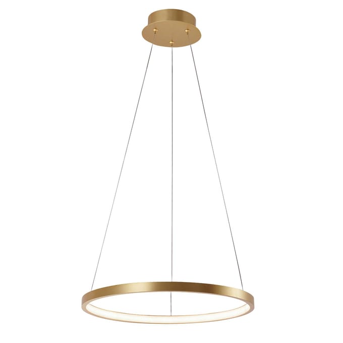 JUST LIGHT. GmbH LED hanglamp Circle, goud, Ø 39 cm