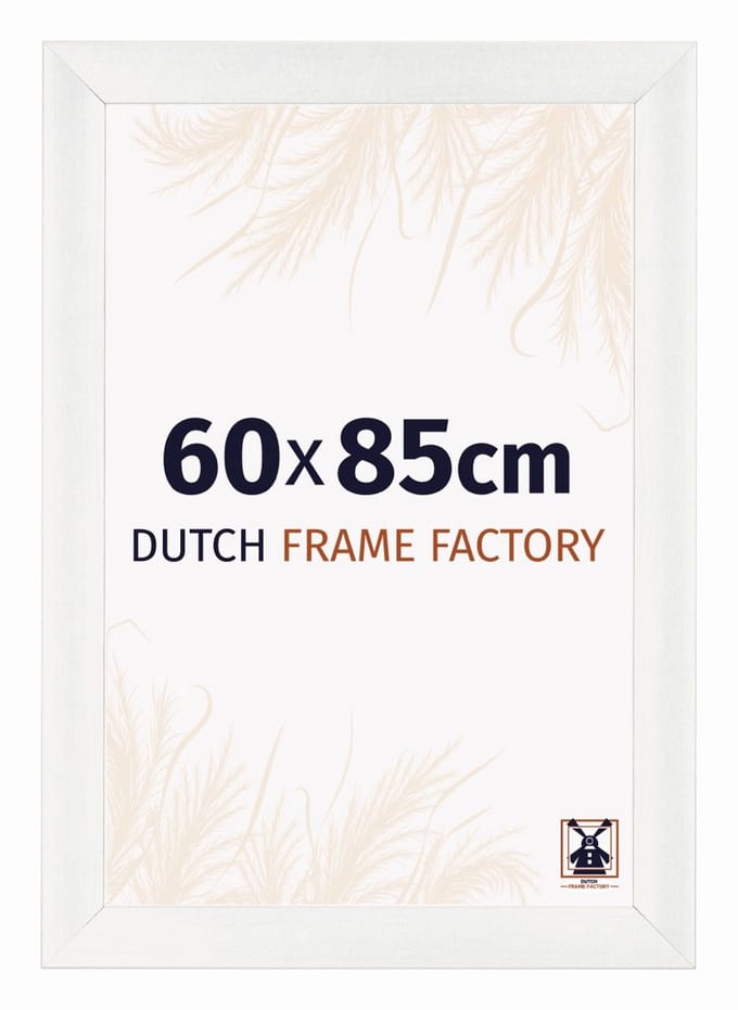Fotolijst 60x85 cm - MDF - Wit Geveegd - Praag