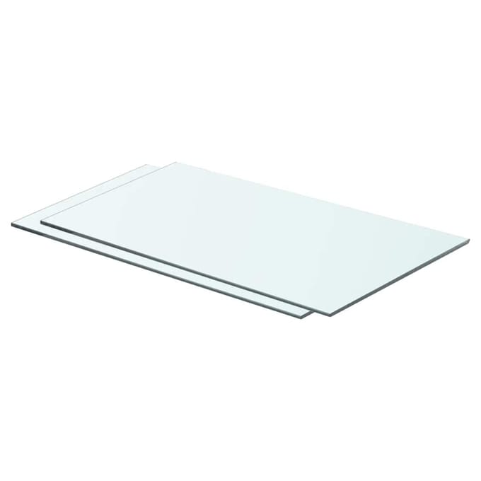 vidaXL - Schappen - 2 - st - 60x30 - cm - glas - transparant