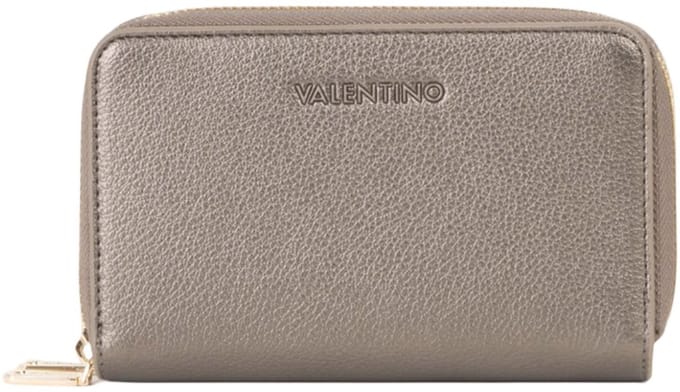 VALENTINO portemonnee Farn Zip Around Wallet Gun Metal grijs