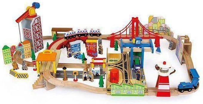 small foot - Wooden Railway "Port"