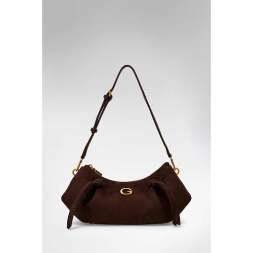 Guess Allergra Medium Schoudertas Dames - Imitatieleer - Bruin