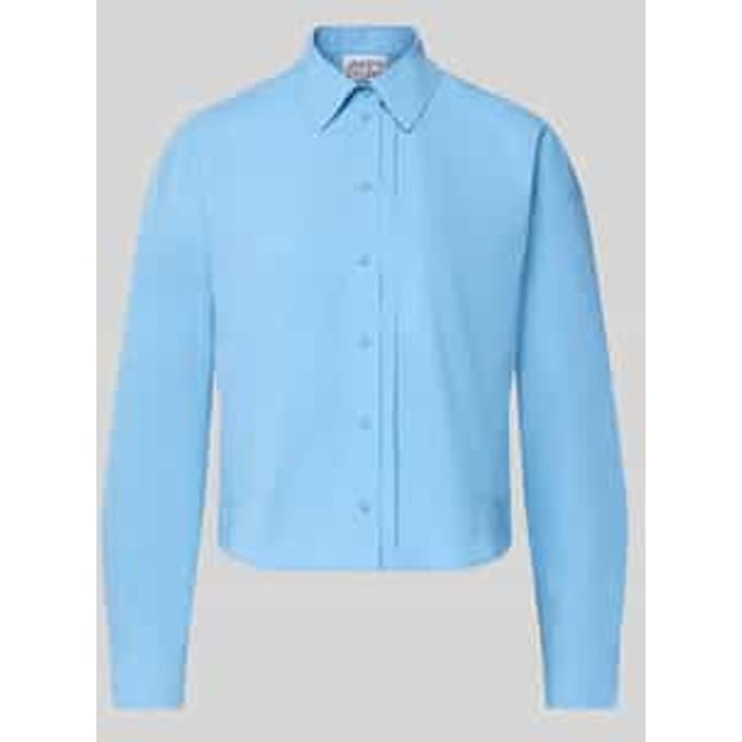 Regular fit overhemdblouse met verlengde achterkant