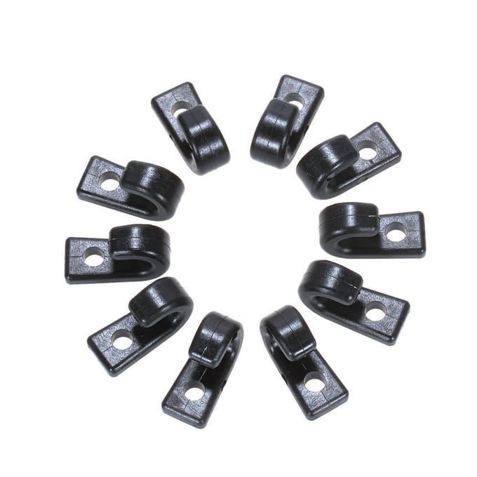 50 stuks Nylon Bungee Sjorband Elastisch Koord J Haken Sjorhaak voor Kajaks Kano's Boten black