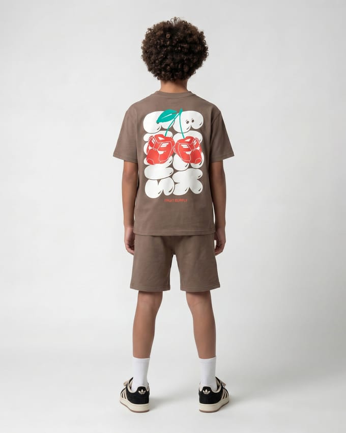 Black Bananas Kinderen Cherry Supply Twin Set, Bruin