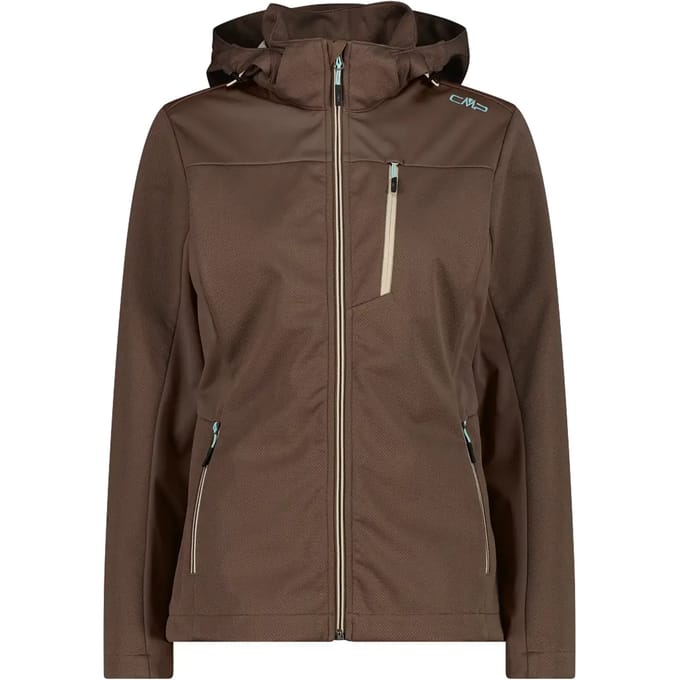 Waterproof Softshell Jack met Afneembare Capuchon Dames CMP