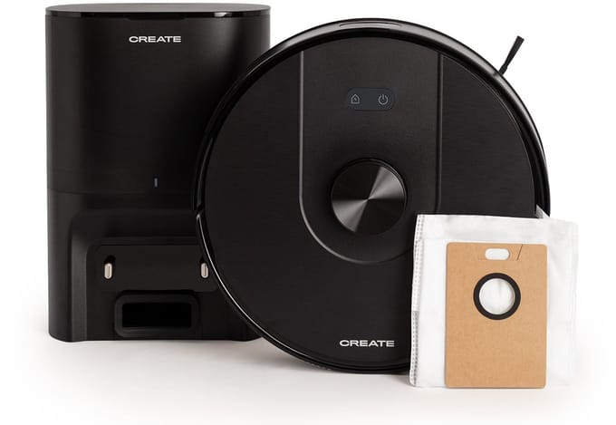 CREATE - Slimme robotstofzuiger en dweilrobot met optionele zelfledigende basis 5000Pa - NETBOT LS50