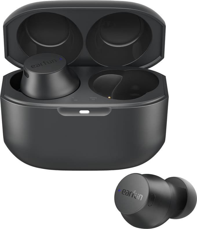 EarFun Free Mini - Bluetooth Oordopjes - IPX7 Waterbestendig - 24 uur batterijduur - Zwart