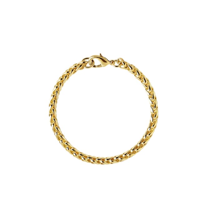 Goud Vergulde Chunky Schakel Armband