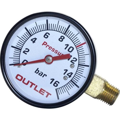 Aerotec Manometer 9052069 Aansluiting (manometer): Achterkant Schroefdraad (buiten) 1/4 1 stuk(s)