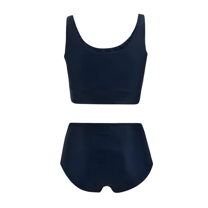 Regatta Dames Orla Kiely Mini Vierkante Bloem Reversible Bikini Set (Blauw)