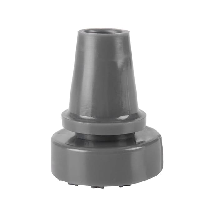 360 graden Draaiende Antislip Wandelstok Staande Rubberen Stok Kruk Pad Einde Onderste Tip Accessoire gray