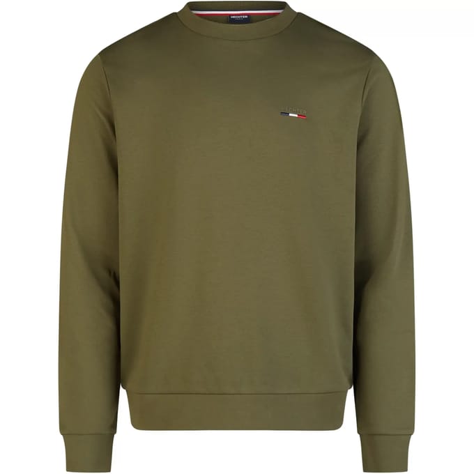 Hoogwaardige gemêleerde katoenen sweatshirt Hechter