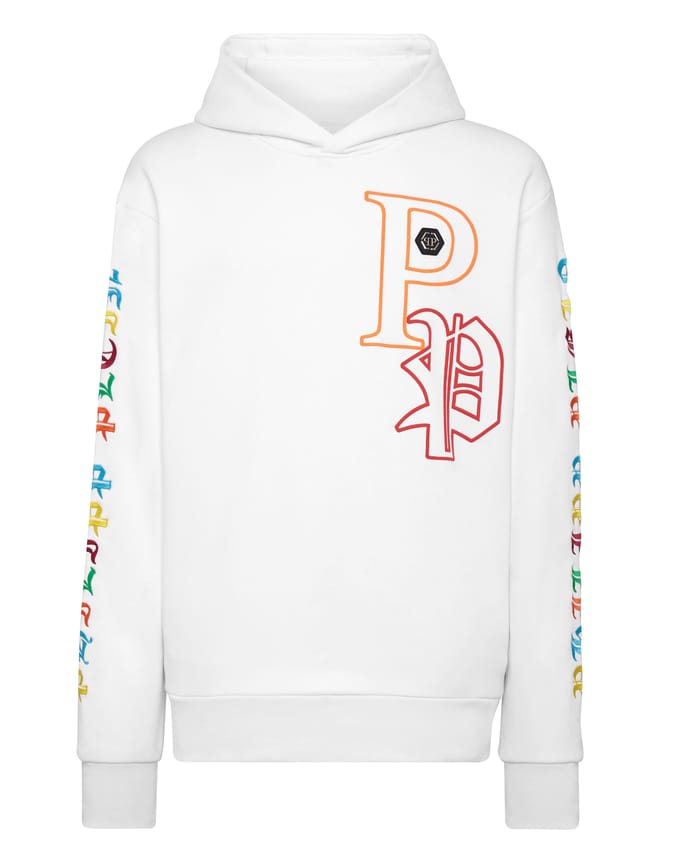 Sweatshirt Met Capuchon Gothic Plein