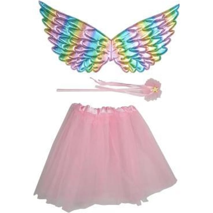 Dress-Up Set Rainbow Wings Feestkleding