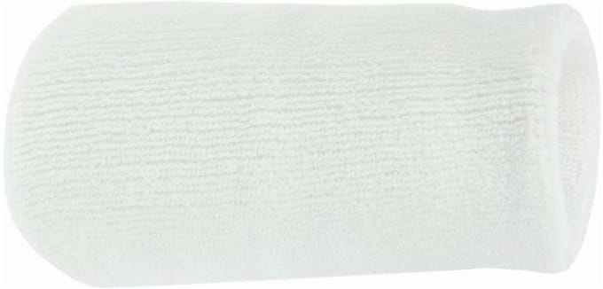 Benza Pols Zweetbandjes - Wit 12cm (2 stuks)