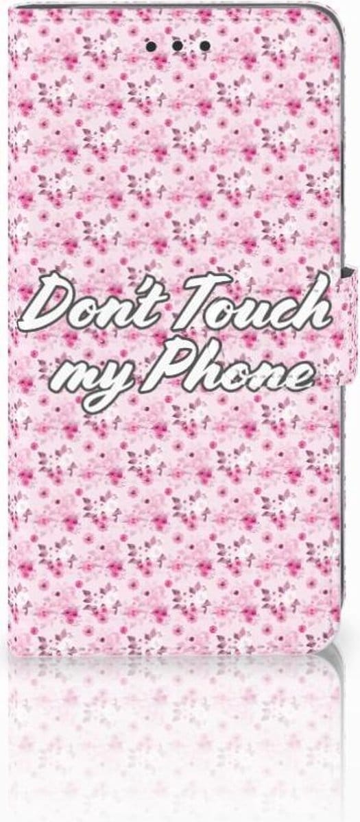 Apple iPhone Xs Max Portemonnee Hoesje Flowers Pink DTMP